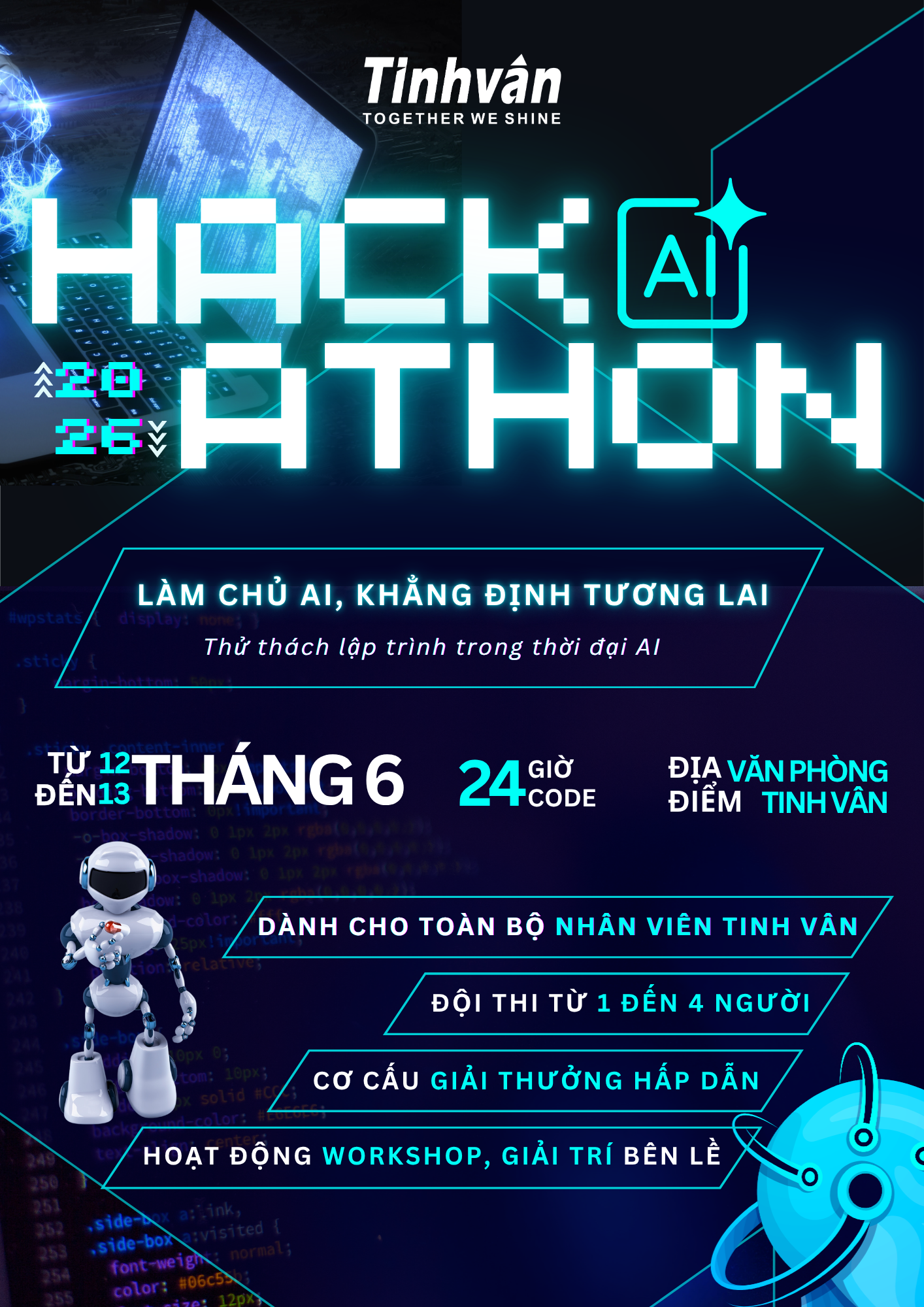 Thông Báo Cuộc Thi Tinhvan Hackathon 2026: Làm Chủ AI, Khẳng Định Tương Lai